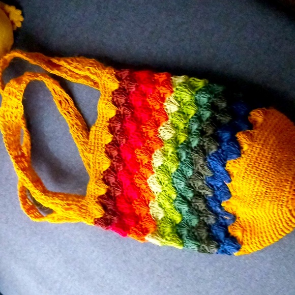 Multicolor Handcrafted Women's Bag, like new, gently used. - Picture 2 of 5